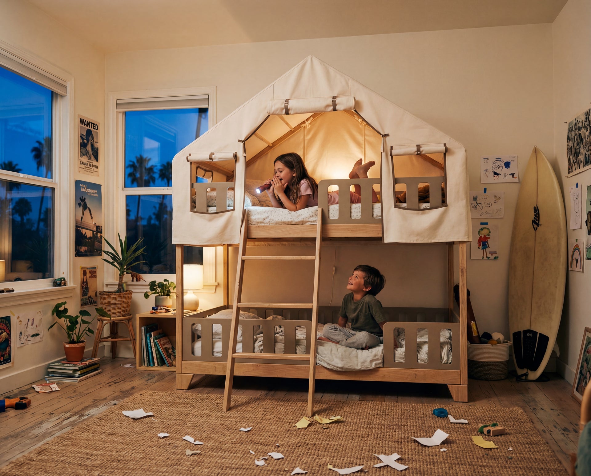 Portal Bed Base -Storage & Play (for Two) - Milk Tent