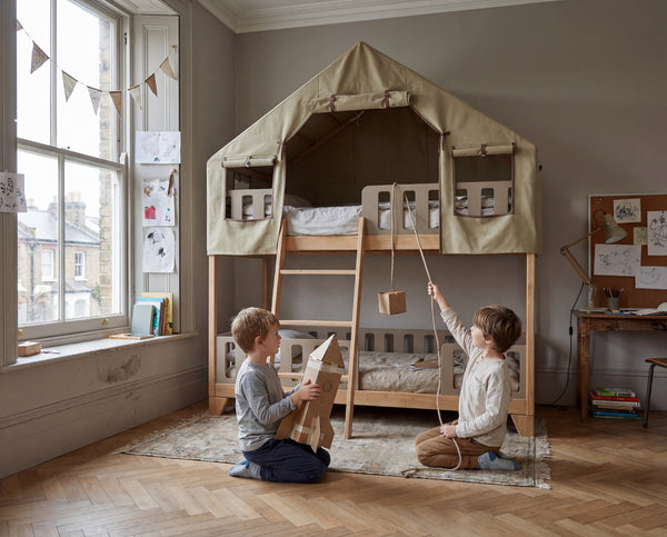 Portal Bed Base — Storage & Play (Green Tent) — Convertible Sleep for Two