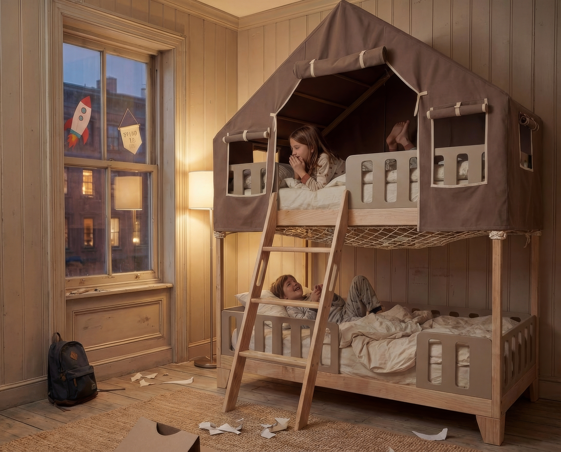 Portal Bed for Two — Secret-Keeper, Chocolate Tent